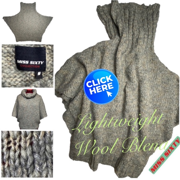 MISS SIXTY Sweater Cape - Picture 2 of 10